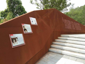 兰州耐候钢挡土墙